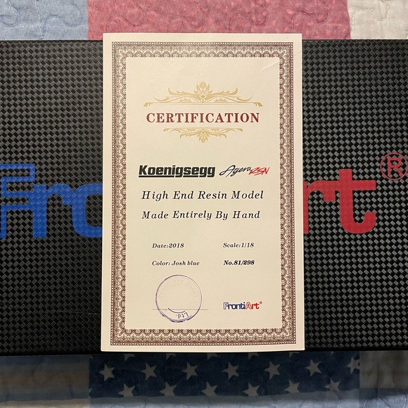 1:18 scale resin Frontiart Keonigsegg Agera RS. - Picture 10 of 10